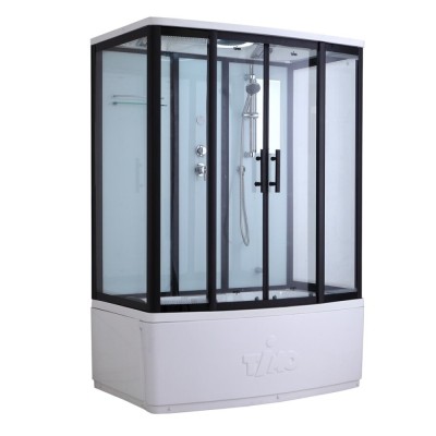 Душевая кабина Timo Standart Т-6650B Black 150 x 88 см, с крышей, черный