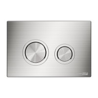 Инсталляция для унитаза WasserKraft Glan 66TLT.010.ME.BL.BN01, декоративная стеклянная панель черная, механическая кнопка смыва никель