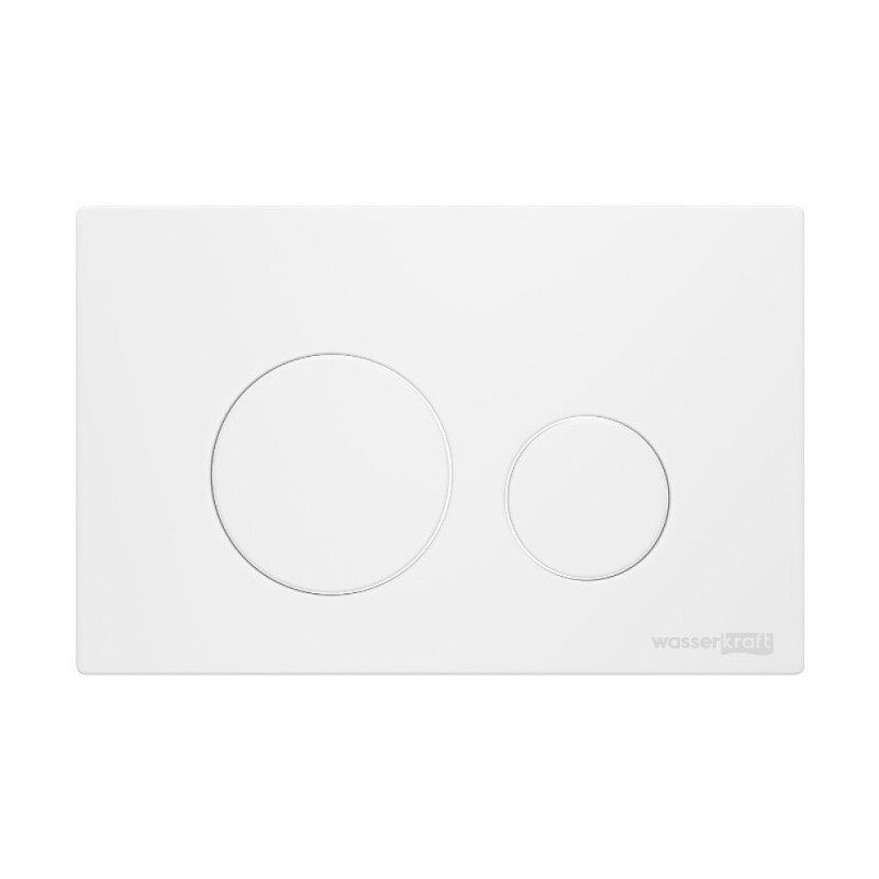 Инсталляция для унитаза WasserKraft Glan 66TLT.010.ME.BL.WM02, декоративная стеклянная панель черная, механическая кнопка смыва белая матовая