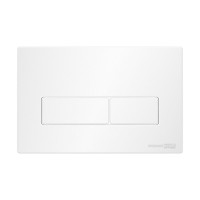 Инсталляция для унитаза WasserKraft Glan 66TLT.010.ME.BL.WH03, декоративная стеклянная панель черная, механическая кнопка смыва белая