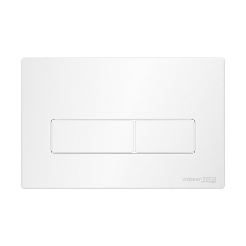 Инсталляция для унитаза WasserKraft Glan 66TLT.010.ME.BL.WH03, декоративная стеклянная панель черная, механическая кнопка смыва белая