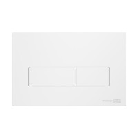 Инсталляция для унитаза WasserKraft Glan 66TLT.010.ME.BL.WM03, декоративная стеклянная панель черная, механическая кнопка смыва белая матовая