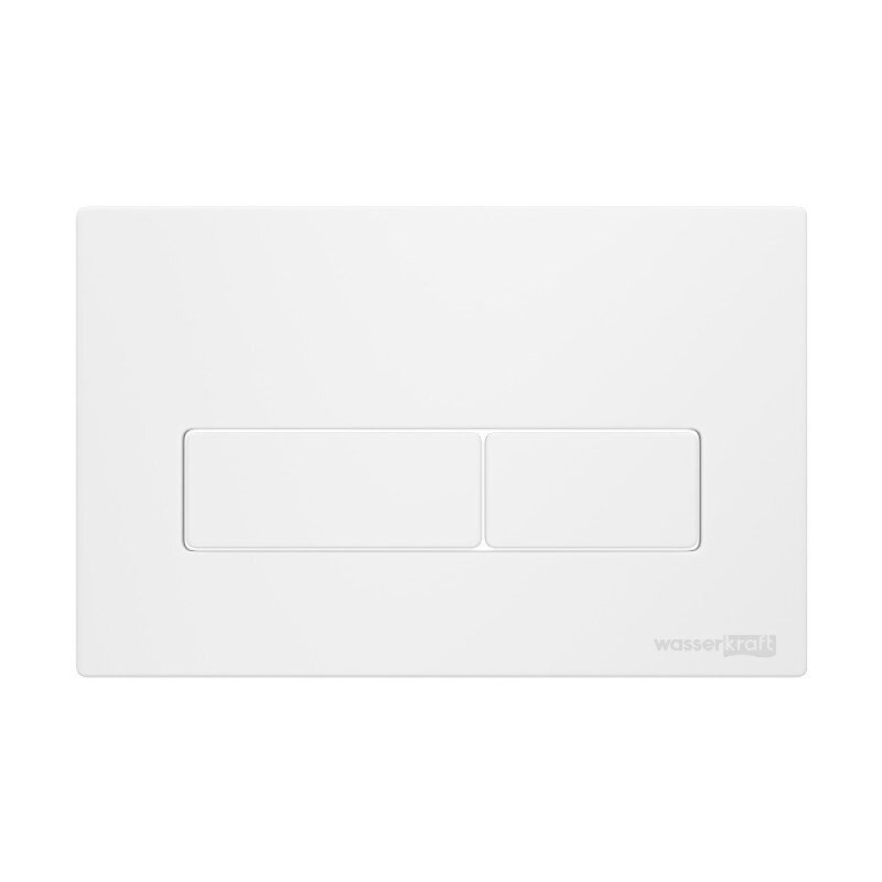 Инсталляция для унитаза WasserKraft Glan 66TLT.010.ME.BL.WM03, декоративная стеклянная панель черная, механическая кнопка смыва белая матовая