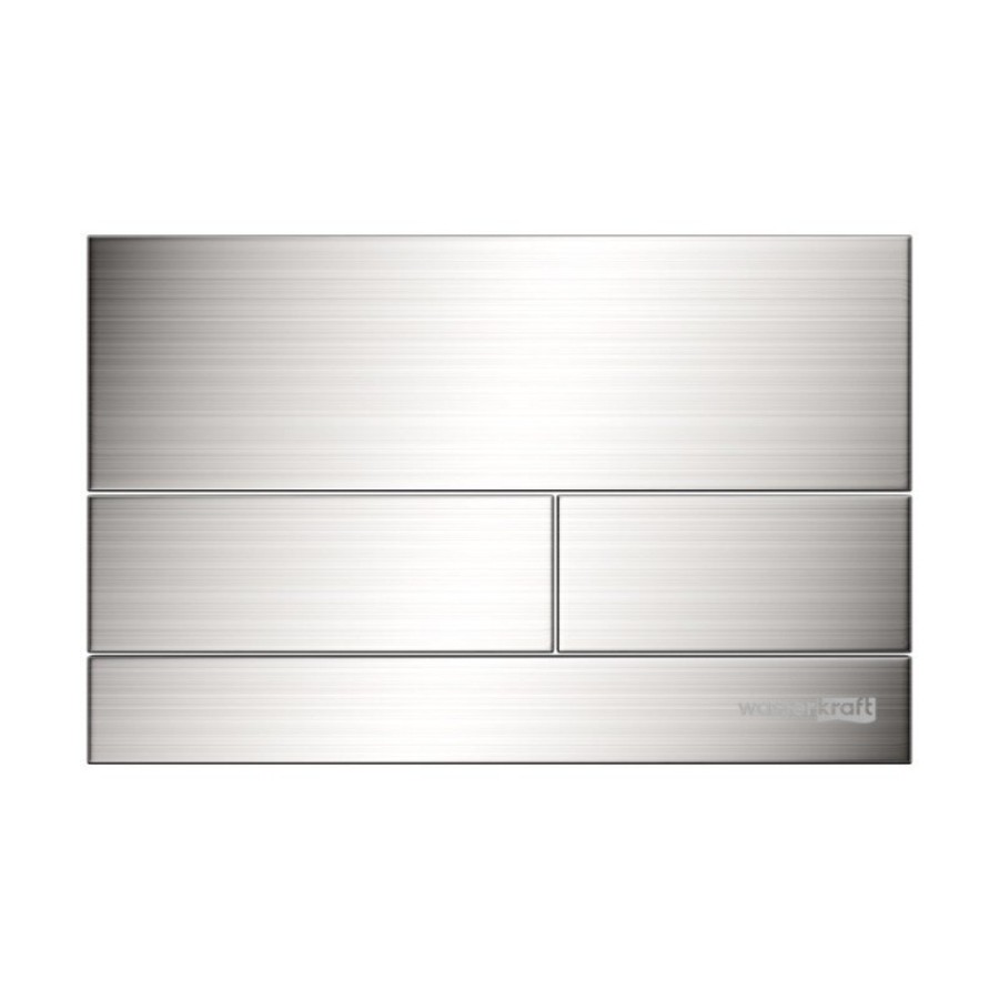 Инсталляция для унитаза WasserKraft Glan 66TLT.010.ME.BL.BN04, декоративная стеклянная панель черная, механическая кнопка смыва никель