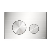 Инсталляция для унитаза WasserKraft Glan 66TLT.010.ME.WH.BN02, декоративная стеклянная панель белая, механическая кнопка смыва никель