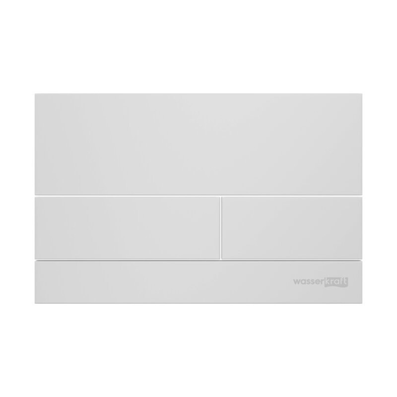 Инсталляция для унитаза WasserKraft Glan 66TLT.010.ME.WH.WM04, декоративная стеклянная панель белая, механическая кнопка смыва белая матовая