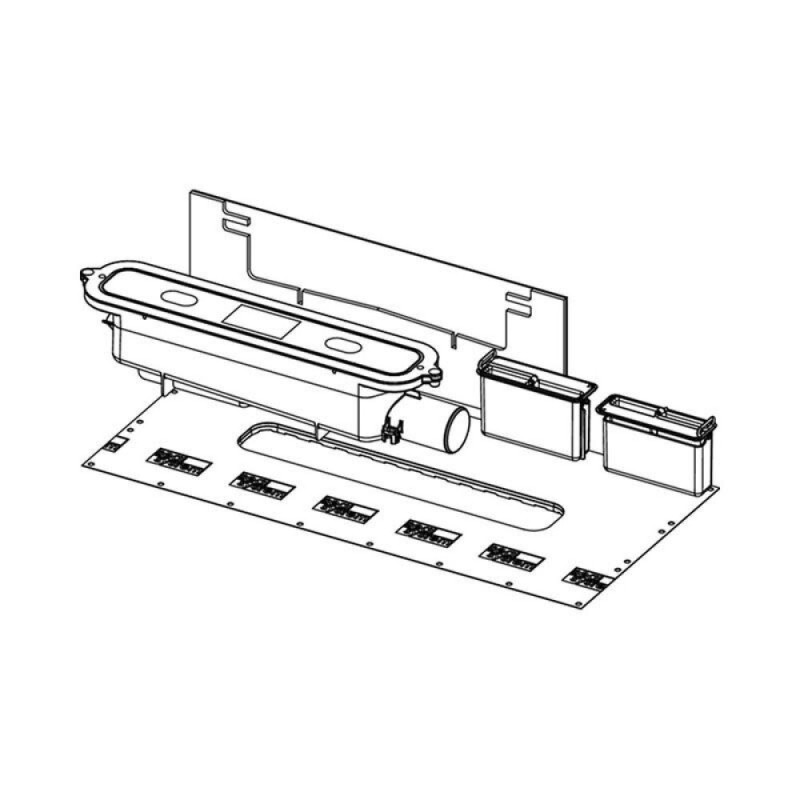 Сифон TECE Drainprofile 673001, низкий DN40, боковой слив