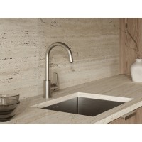 Смеситель Cersanit Moduo 68222, для кухонной мойки, с подключением к фильтру, PVD-сатин