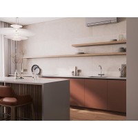 Смеситель для кухонной мойки Cersanit Crea 68224, с подключением к фильтру с питьевой водой, PVD покрытие, сатин