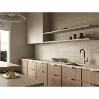 Смеситель для кухонной мойки Cersanit Moduo 68231, с гибким изливом, цвет сатин/черный