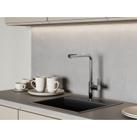 Смеситель Cersanit Flavis 68239, для кухонной мойки, хром