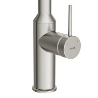 Смеситель для кухонной мойки Cersanit Flavis 68241, сатин PVD