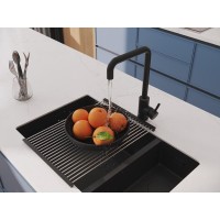 Смеситель для кухонной мойки Cersanit Como 68246, цвет черный матовый
