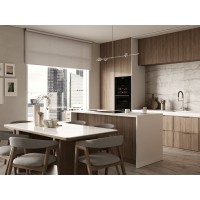 Смеситель Cersanit Zen 68259, для кухонной мойки, с подключением к фильтру, PVD-сатин/черный