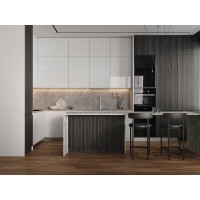 Смеситель Cersanit Elio 68260, для кухонной мойки, PVD-сатин