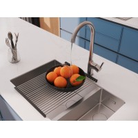 Смеситель Cersanit Elio 68260, для кухонной мойки, PVD-сатин