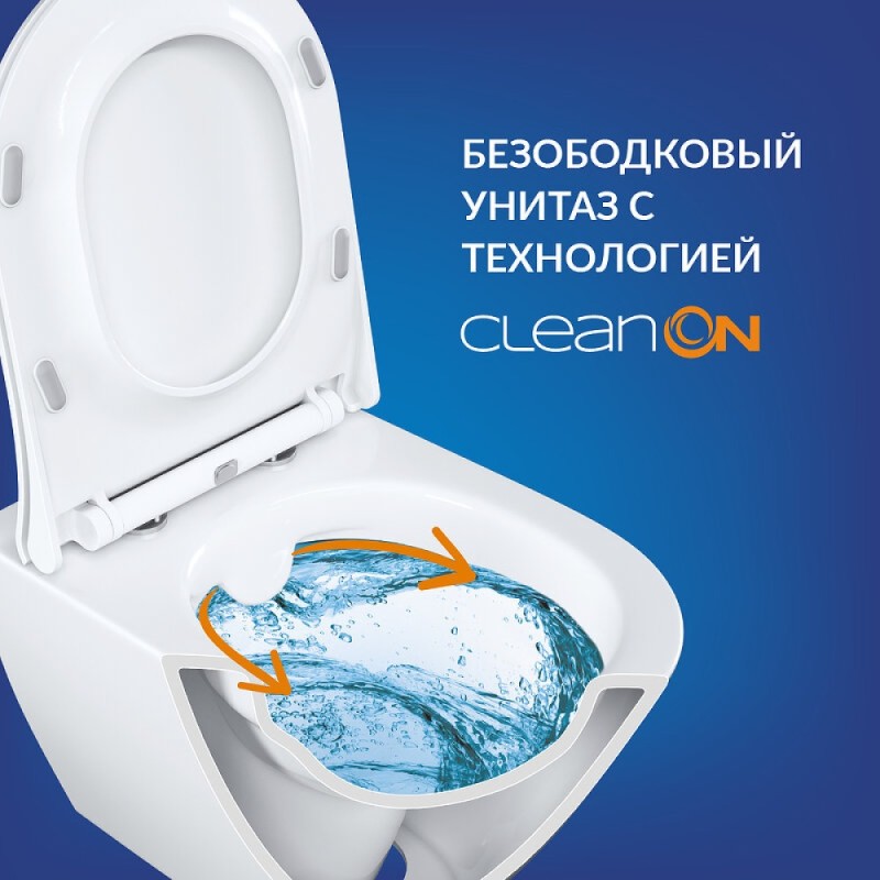 Инсталляция Cersanit Link Pro 68308, с подвесным безободковым унитазом City Smart, сиденье микролифт, белый, клавиша черная матовая/золото