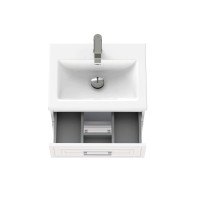 Тумба под раковину Cersanit Classic 69087, 60 см, подвесная, белая матовая