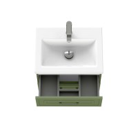 Тумба под раковину Cersanit Classic 69089, 60 см, подвесная, зеленая матовая