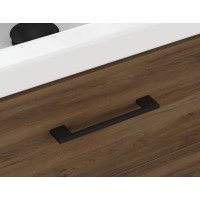 Тумба под раковину Cersanit Lara 69159, 70 см, подвесная, орех табак