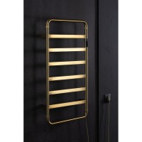 Полотенцесушитель электрический Allen Brau Priority 7.31003-GB, ширина 48 см, высота 92 см, диммер справа, цвет золото браш
