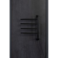 Полотенцесушитель электрический Allen Brau Liberty 7.33000-31, ширина 49 см, высота 68 см, диммер слева, цвет черный матовый