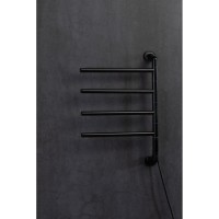 Полотенцесушитель электрический Allen Brau Liberty 7.33000-31, ширина 49 см, высота 68 см, диммер слева, цвет черный матовый