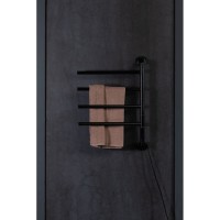 Полотенцесушитель электрический Allen Brau Liberty 7.33000-31, ширина 49 см, высота 68 см, диммер слева, цвет черный матовый