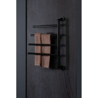Полотенцесушитель электрический Allen Brau Liberty 7.33000-31, ширина 49 см, высота 68 см, диммер слева, цвет черный матовый
