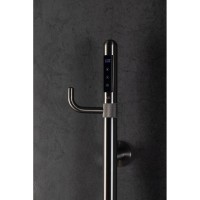 Полотенцесушитель электрический Allen Brau Liberty 7.33001-GM, ширина 18 см, высота 166 см, цвет графит браш