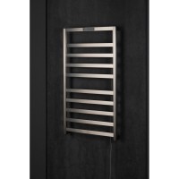 Полотенцесушитель электрический Allen Brau Reality 7.32001-BN, ширина 48 см, высота 90 см, подключение справа, цвет никель браш