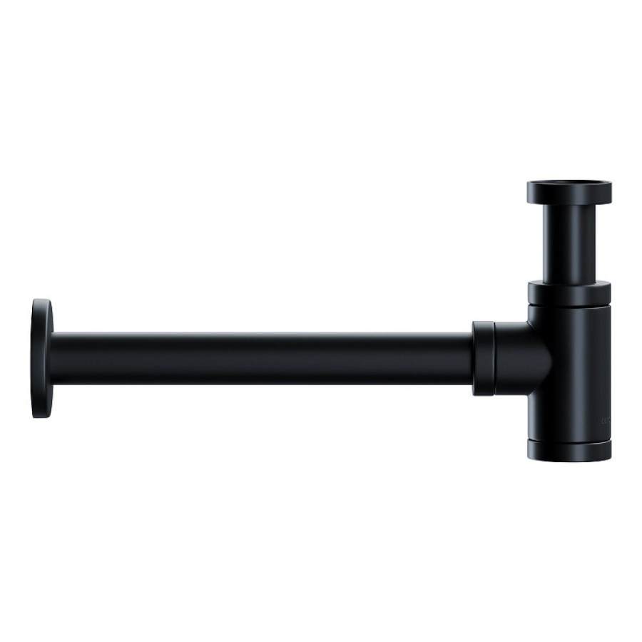 Сифон для раковины Ceramicanova 70001MB, с гидрозатвором, черный матовый