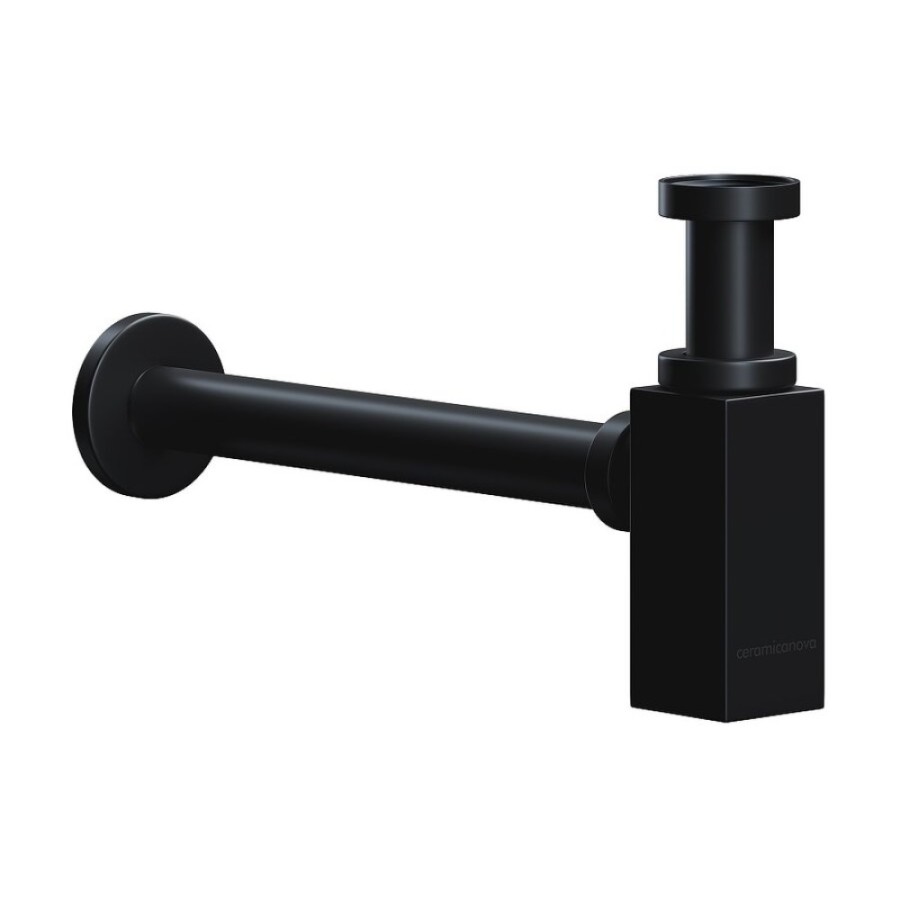 Сифон для раковины Ceramicanova 70002MB, с гидрозатвором, черный матовый