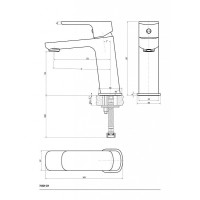 Смеситель Ceramicanova Exellence 70029CH для раковины, хром