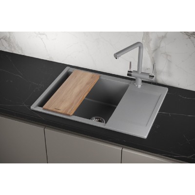Кухонная мойка Granula Estetica ES-7003 7003, Алюминиум, алюминиум