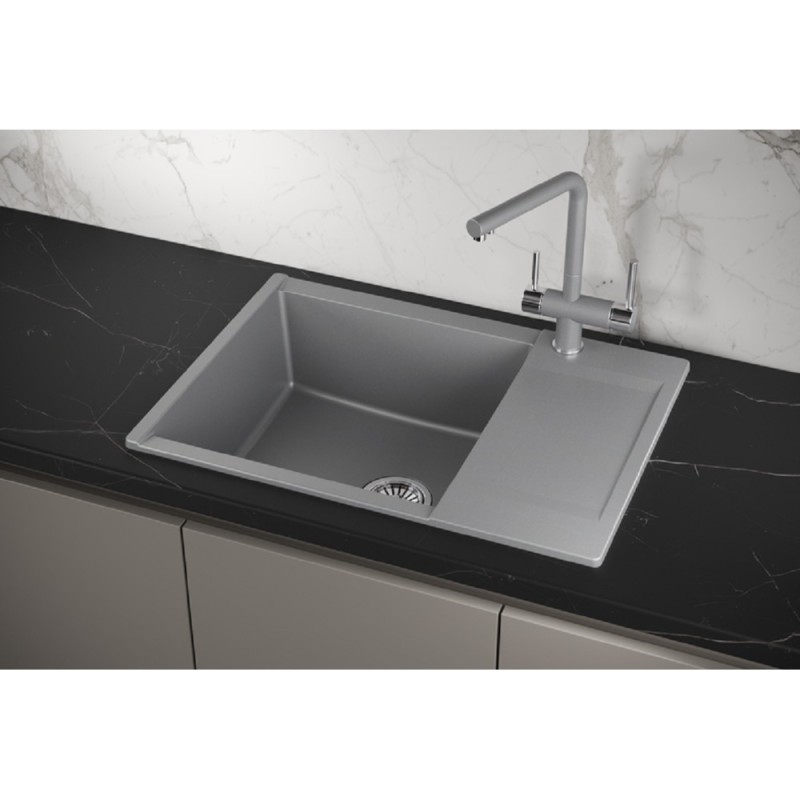 Кухонная мойка Granula Estetica ES-7003 7003, Алюминиум, алюминиум