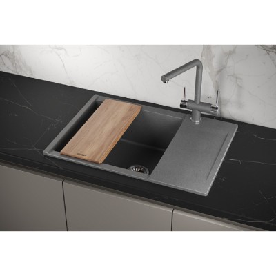 Кухонная мойка Granula Estetica ES-7003 7003, Графит, графит