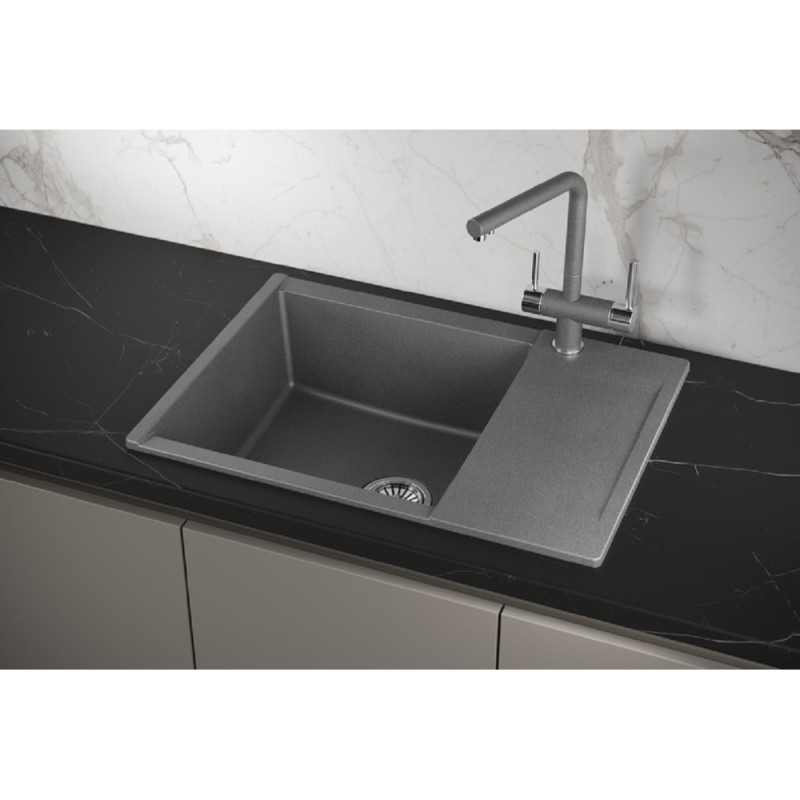 Кухонная мойка Granula Estetica ES-7003 7003, Графит, графит