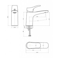 Смеситель Ceramicanova Velmar 70031CH для раковины, хром