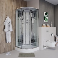 Душевая кабина Niagara Ultra NG-7012-01 120 x 120 см, низкий поддон, профиль хром, стекло прозрачное с рисунком, 70120164