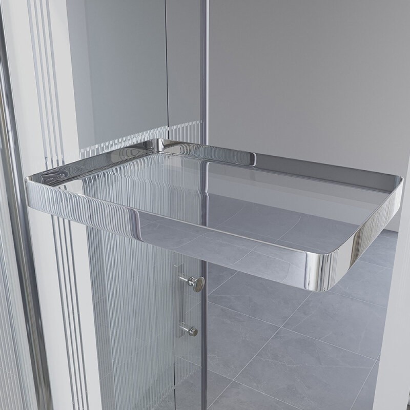 Душевая кабина Niagara Ultra NG-7012-01 120 x 120 см, низкий поддон, профиль хром, стекло прозрачное с рисунком, 70120164