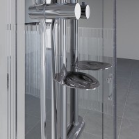 Душевая кабина Niagara Ultra NG-7012-01 120 x 120 см, низкий поддон, профиль хром, стекло прозрачное с рисунком, 70120164
