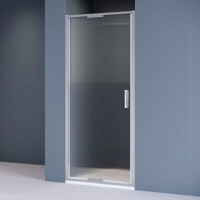 Душевая дверь в нишу RGW SV-05 Stilvoll 70320508-151, 80 см, стекло ribbed ребристое, профиль хром