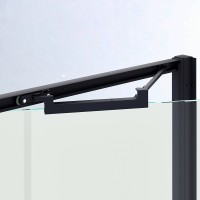 Душевая дверь в нишу RGW SV-05-B Stilvoll 70320509-194, 90 см, стекло матовое с рисунком, профиль черный