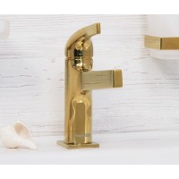Смеситель WasserKRAFT 7103 для раковины, глянцевое золото