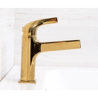 Смеситель WasserKRAFT 7103 для раковины, глянцевое золото