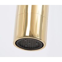 Смеситель WasserKRAFT 7107 для кухонной мойки, глянцевое золото