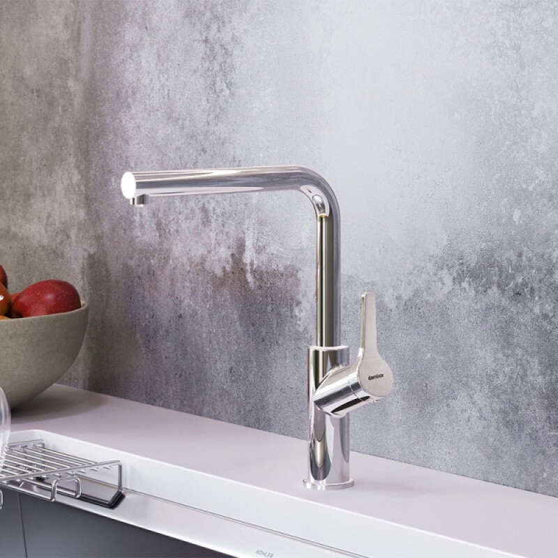 Смеситель для кухонной мойки Damixa Merkur 710771000, с каналом питьевой воды, хром