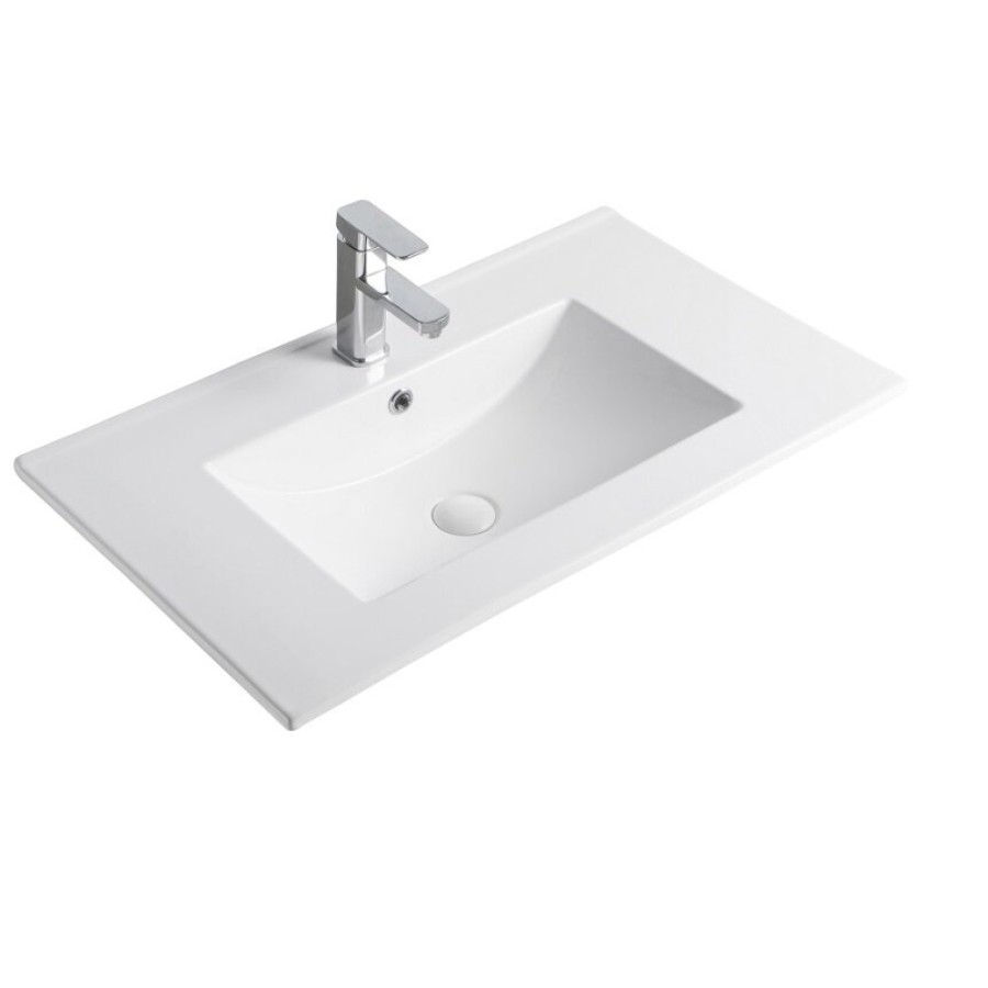 Раковина Gid Integrado 9075e 71103, 76 см, фаянс, белая