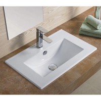 Раковина Gid Integrado NYJ803-60 71109, 61 см, фаянс, белая